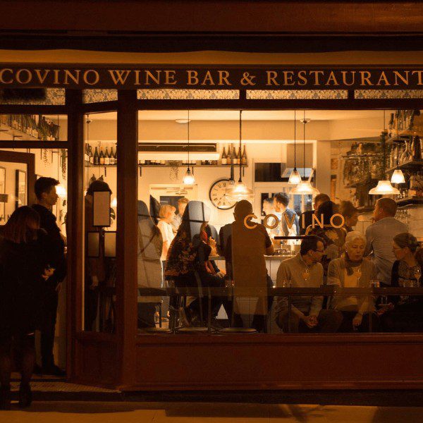 Covino Restaurant, Chester, external view pre Covid restrictions